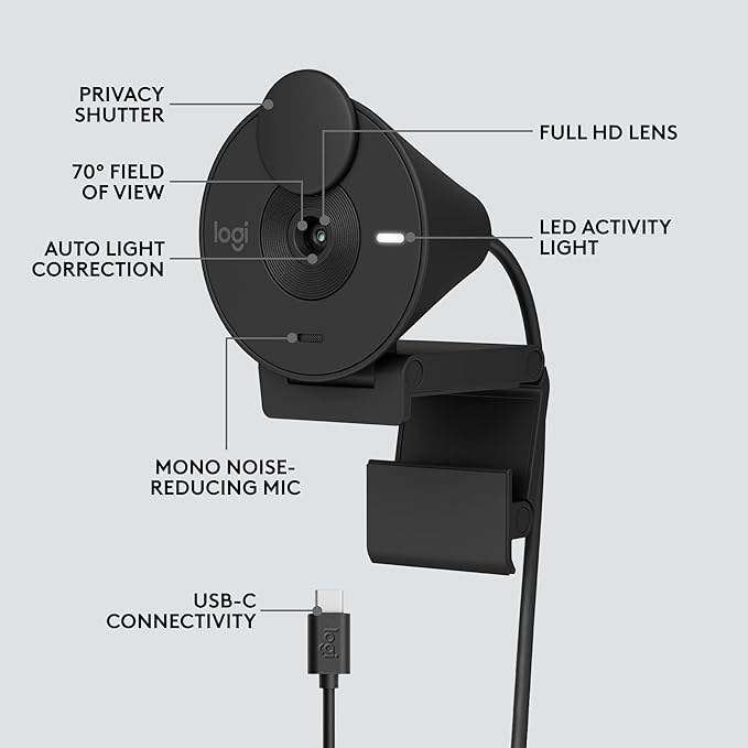 Logitech USB-C Webcam with Microphone